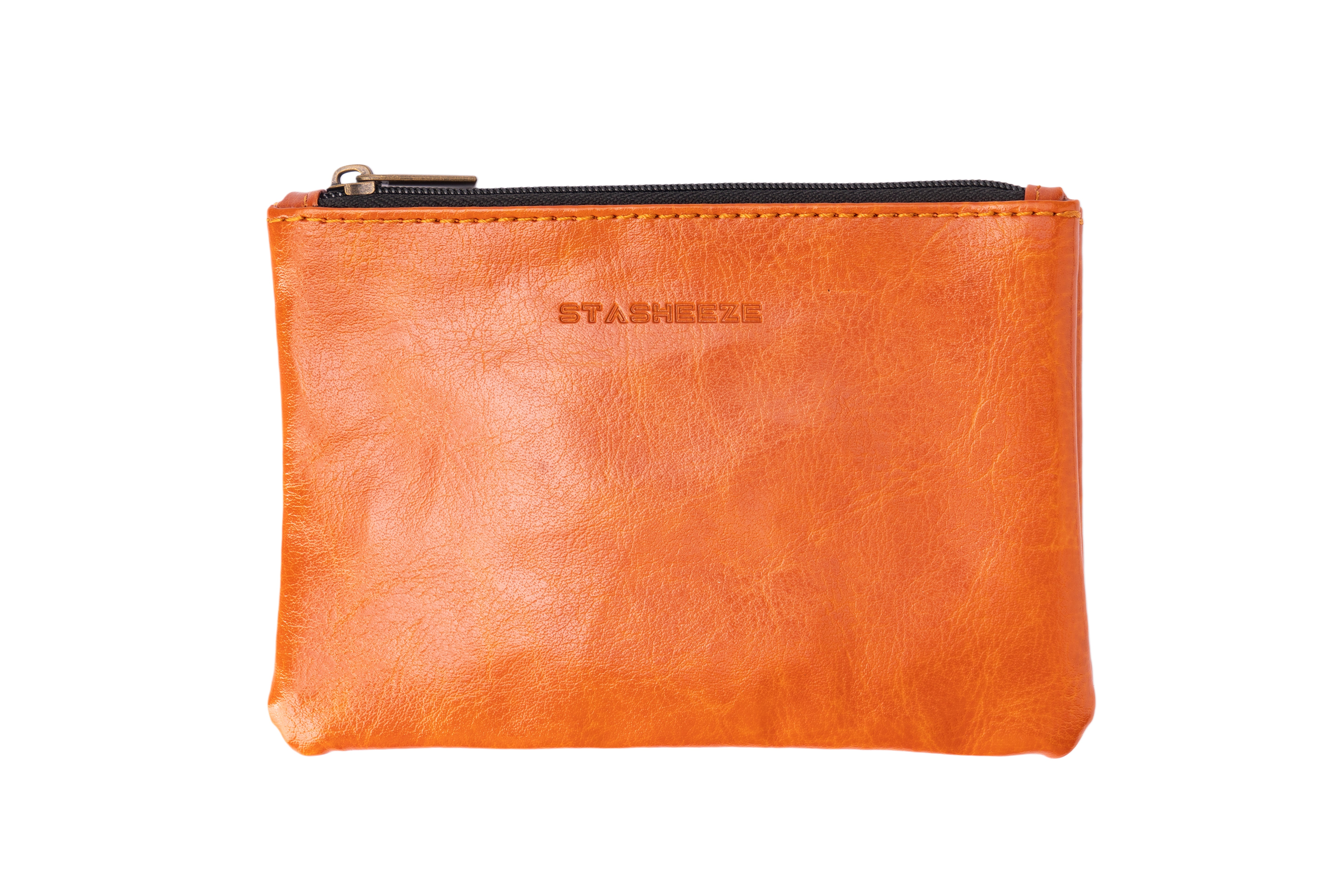 Stasheeze Soft Leather 14x9CM Tobacoo Pouch Baci Brown Bag Water Proof UK Anti Drying Tecnology Lining Leather Brown or Black