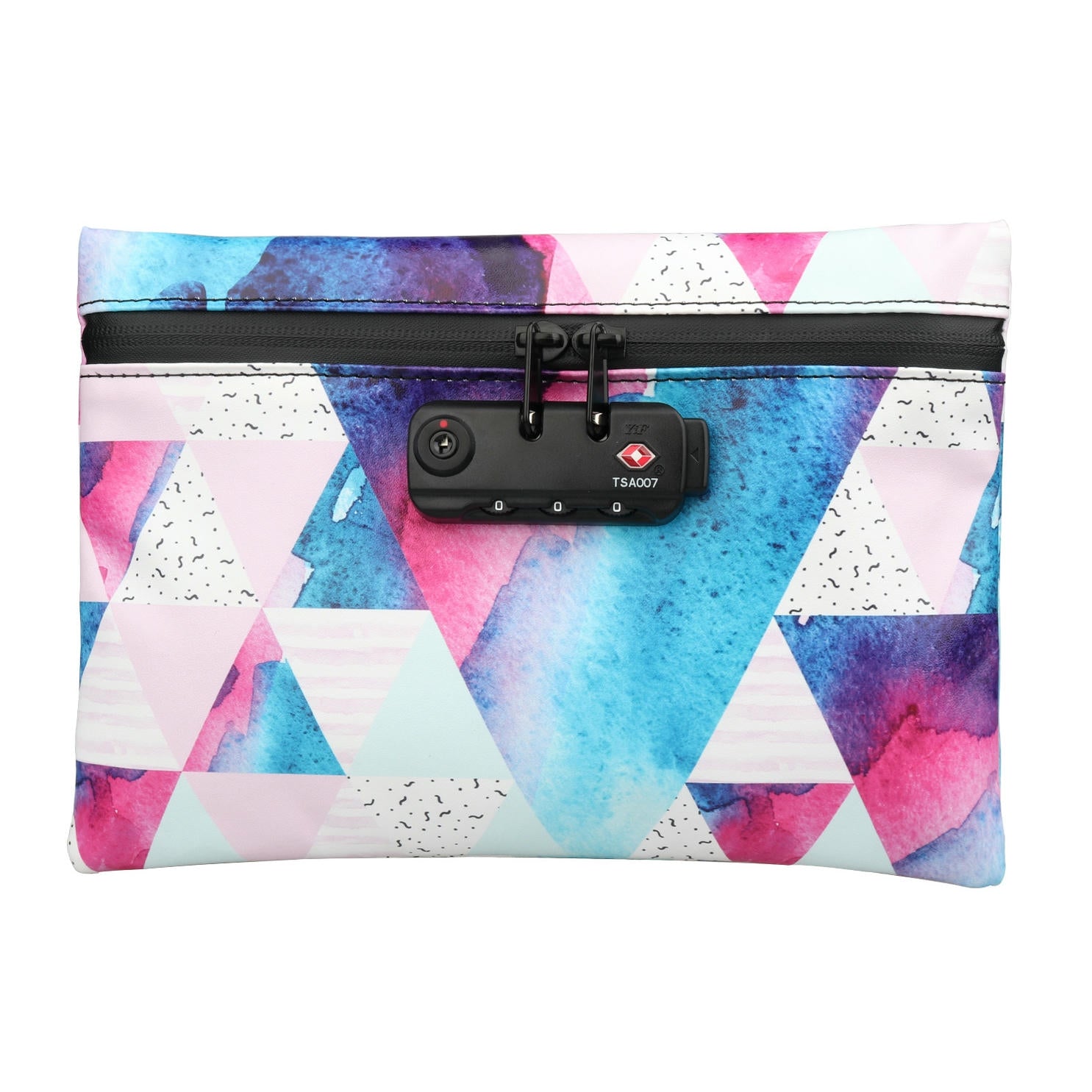 Stasheeze Smell Proof Bag 24x15cm Carbon Lined TSA Lock Water Proof Portable UK Camo Lemons Prisms Designs Odour Proof