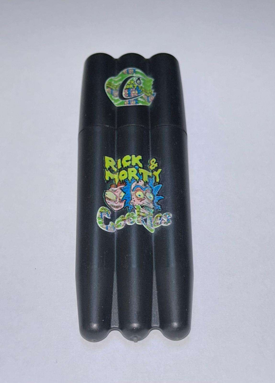 Stasheeze Smell Triple Proof Cone Holder Tube Stash Pre Rolled Storage Cookies Triple Rick and Morty
