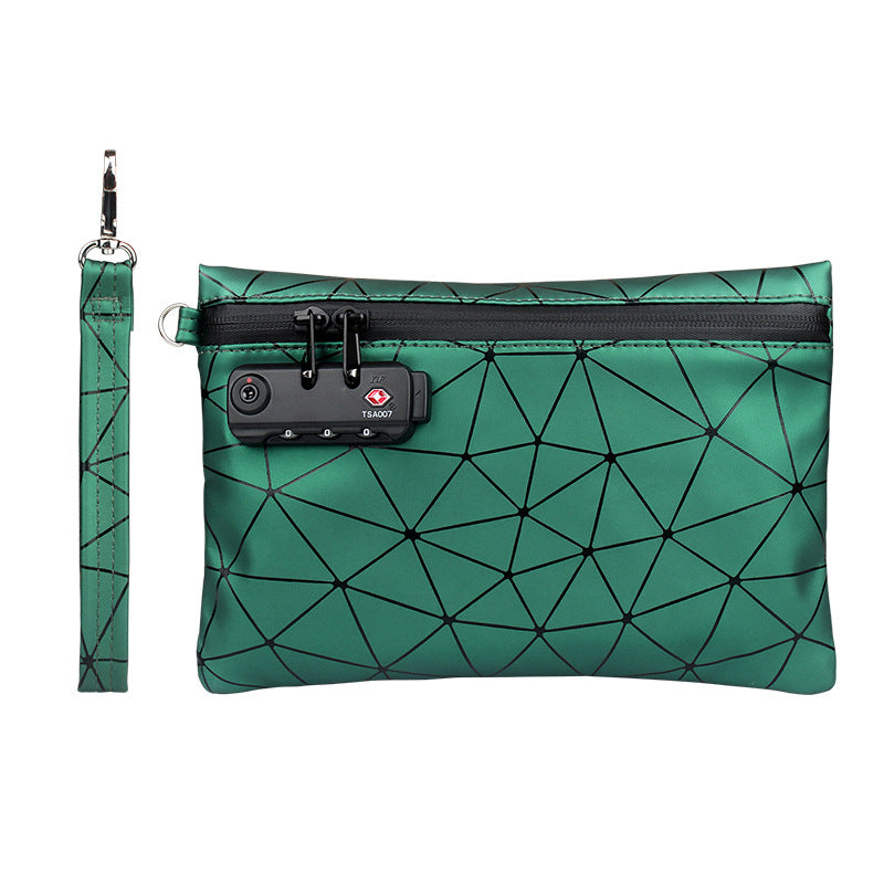 Stasheeze Smell Proof Bag 24x15cm Carbon Lined TSA Lock Water Proof Portable UK Camo Lemons Prisms Designs Odour Proof