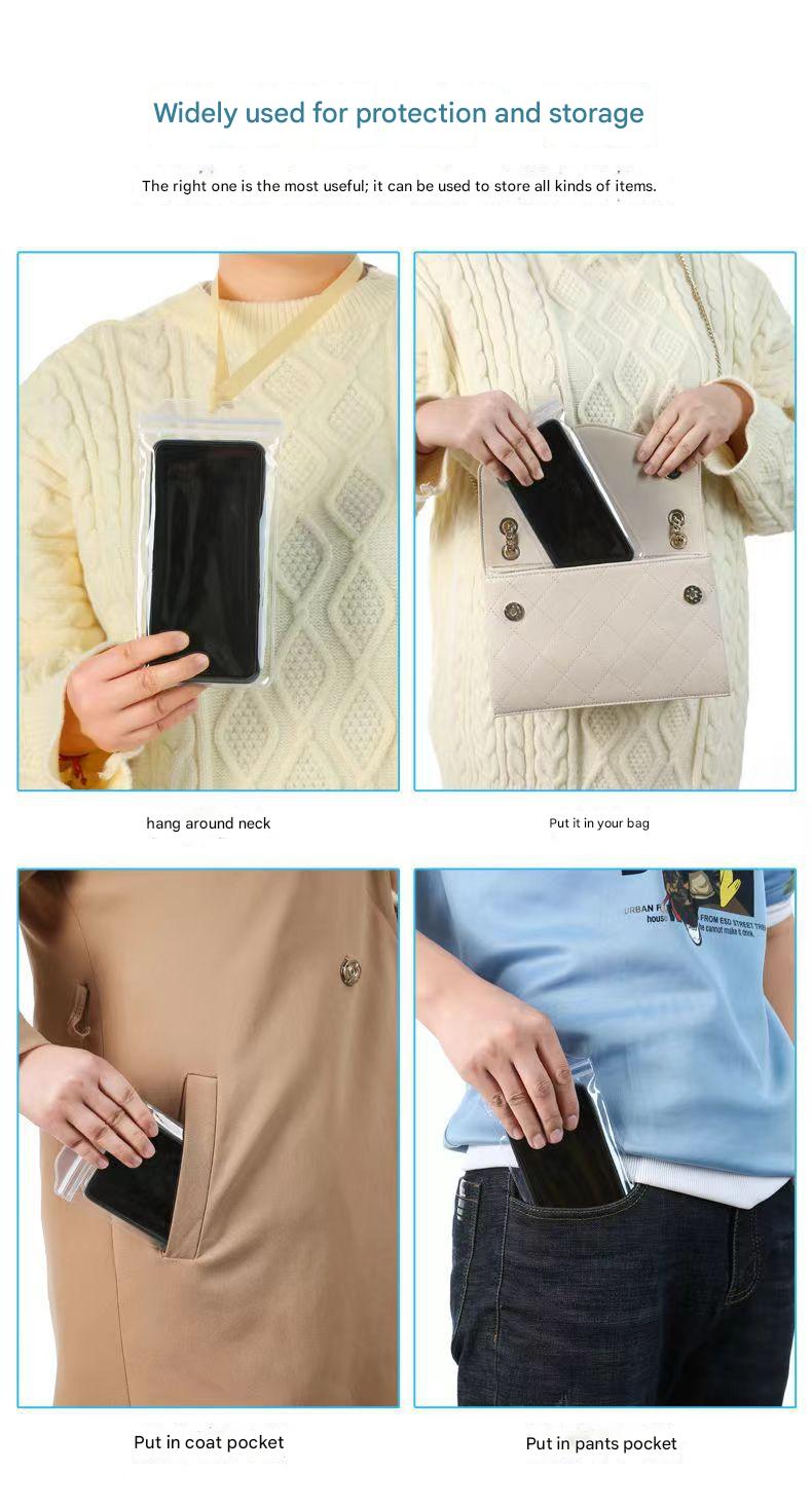 1 - 10 Pack Waterproof Phone Pouch Underwater Case phone sleeve for iPhone 17 Air 16 15 14 Plus Pro Max 13 12, Galaxy S24 Ultra S23 S22 Up to 7.0 inch Stash Easy