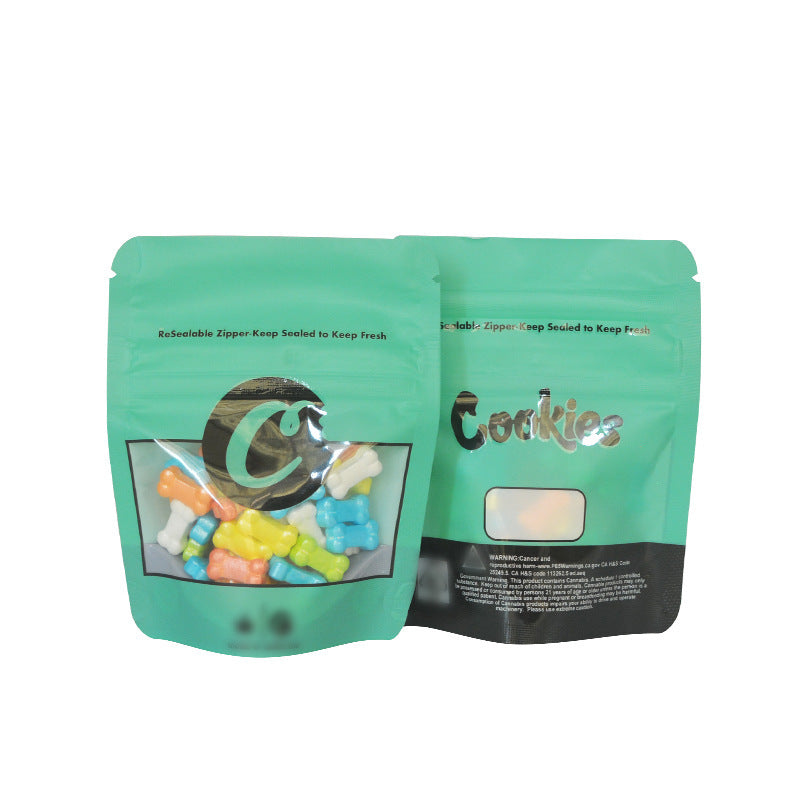 100pcs Cookies Baggies Parody Mix Pack Multiple Colours Funny Kitchen Supplies - Smell Proof Bag 9x7cm 1g Water Proof Odour Proof Thick Durable Plastic Clear See Through Transparent Cookie Mix Pack