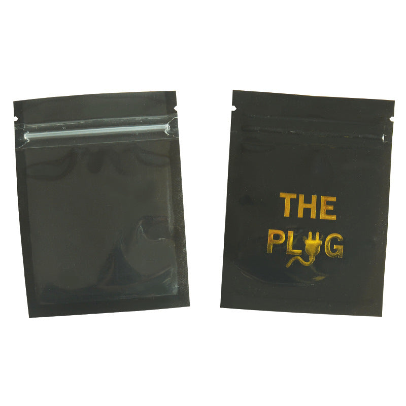 100pcs Mylar Baggies Parody The Plug Funny Kitchen Supplies - Smell Proof Bag 9x7cm 1g Water Proof Odour Proof Thick Durable Plastic