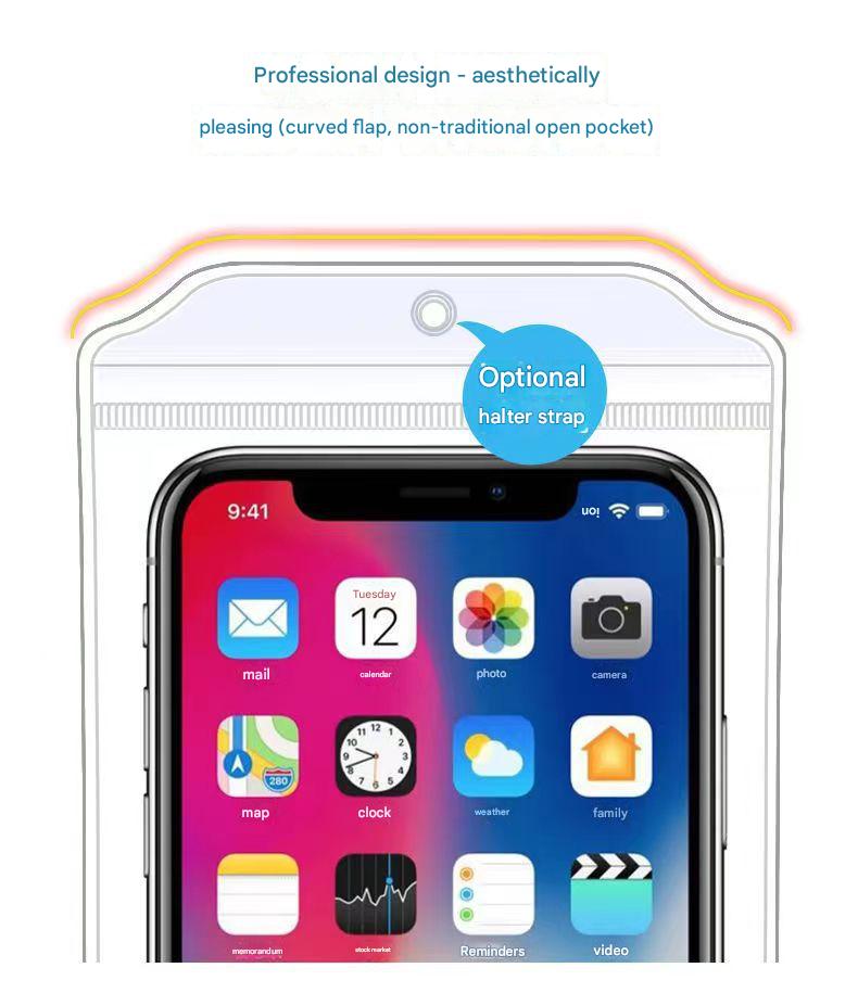 1 - 10 Pack Waterproof Phone Pouch Underwater Case phone sleeve for iPhone 17 Air 16 15 14 Plus Pro Max 13 12, Galaxy S24 Ultra S23 S22 Up to 7.0 inch Stash Easy