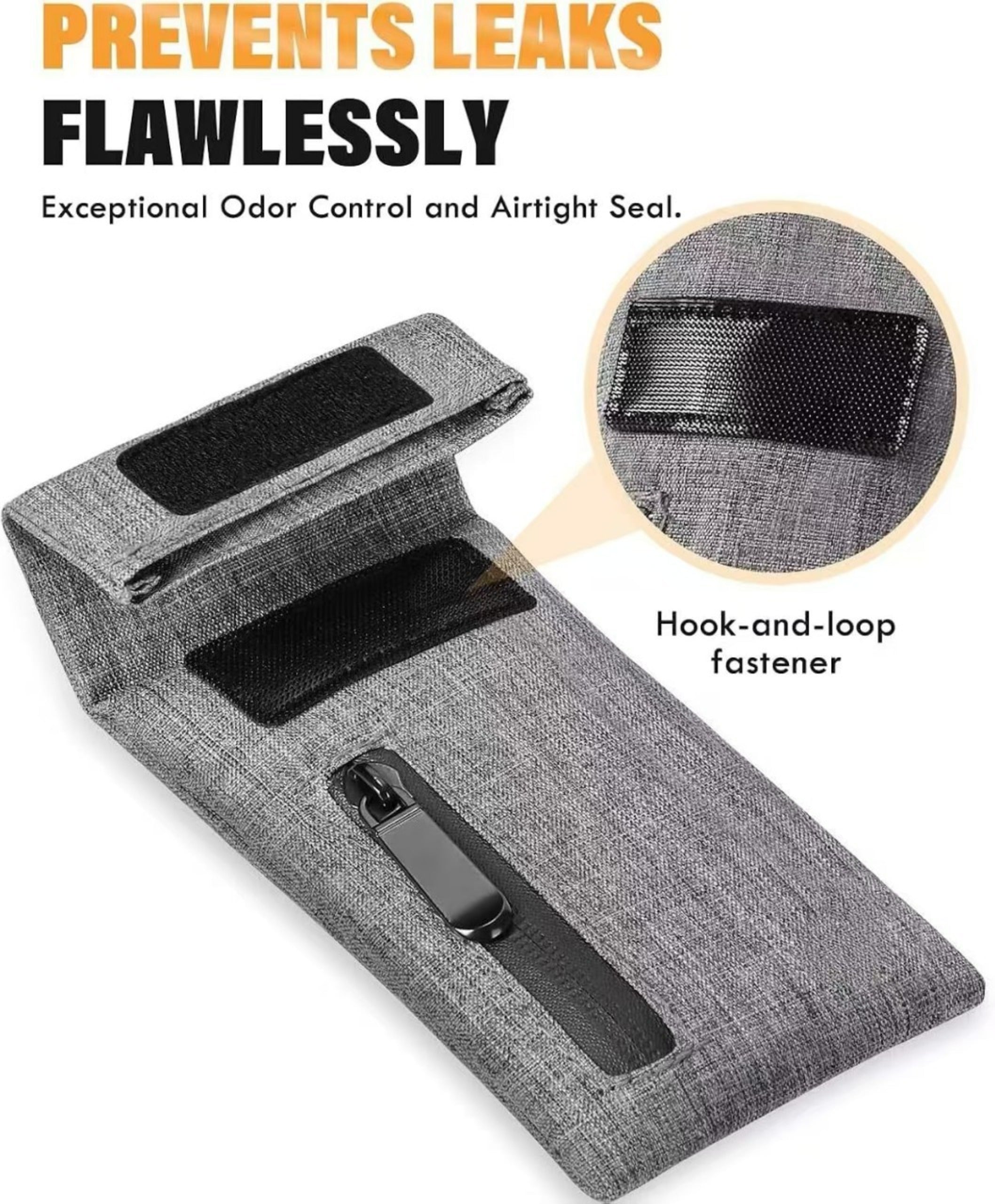 Stasheeze Black Smell Proof 18x11cm Bag Storage Pocket Pouch Travel Stash Water Proof