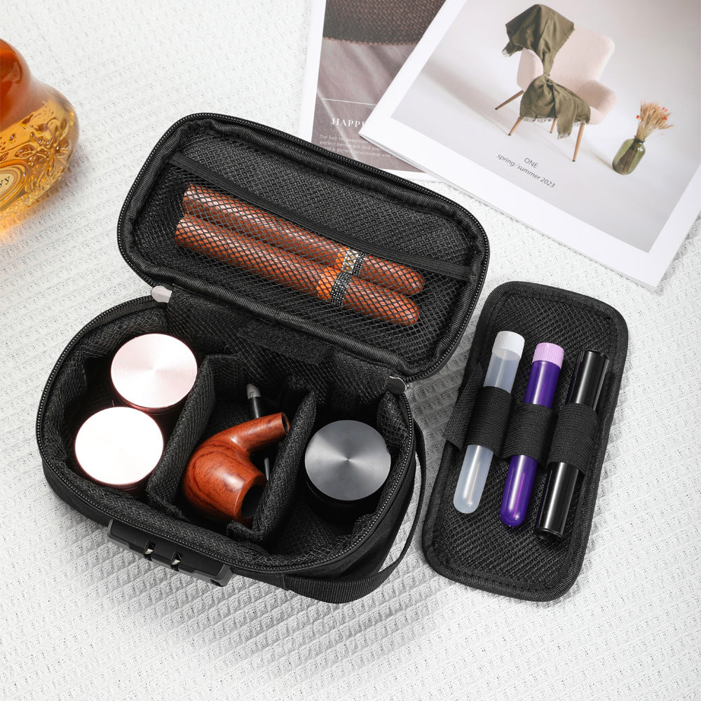 Stasheeze 21x10cm Smell Proof Carbon Lined Bag Water Proof TSA Lock Discreet Secure Box Portable Container
