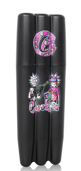 Stasheeze Smell Triple Proof Cone Holder Tube Stash Pre Rolled Storage Cookies Triple Rick and Morty