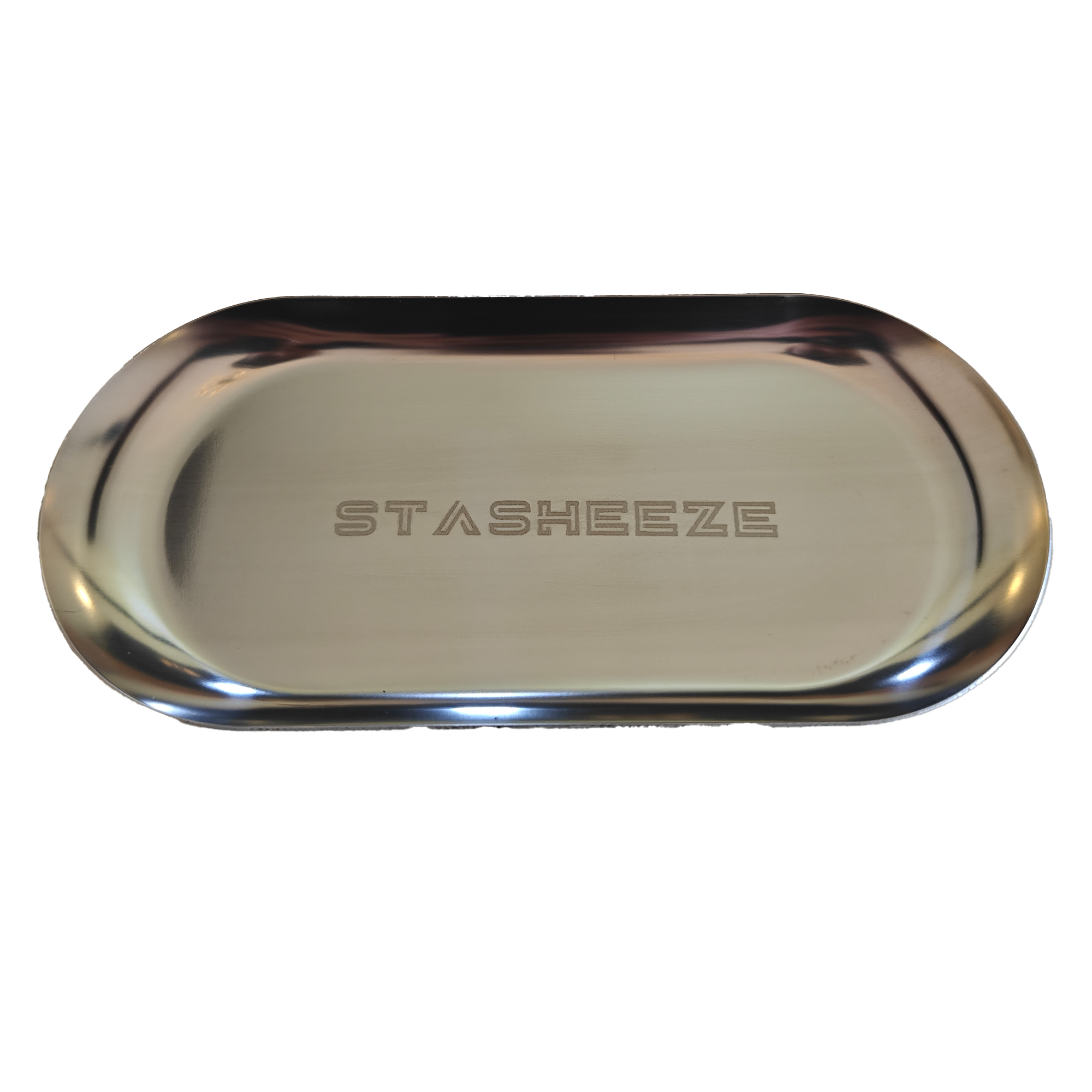 Stasheeze 18x8cm Rolling Tray Small-Medium Size Metal Lasered Engraved Tray. Fits inside a Stasheeze Bag