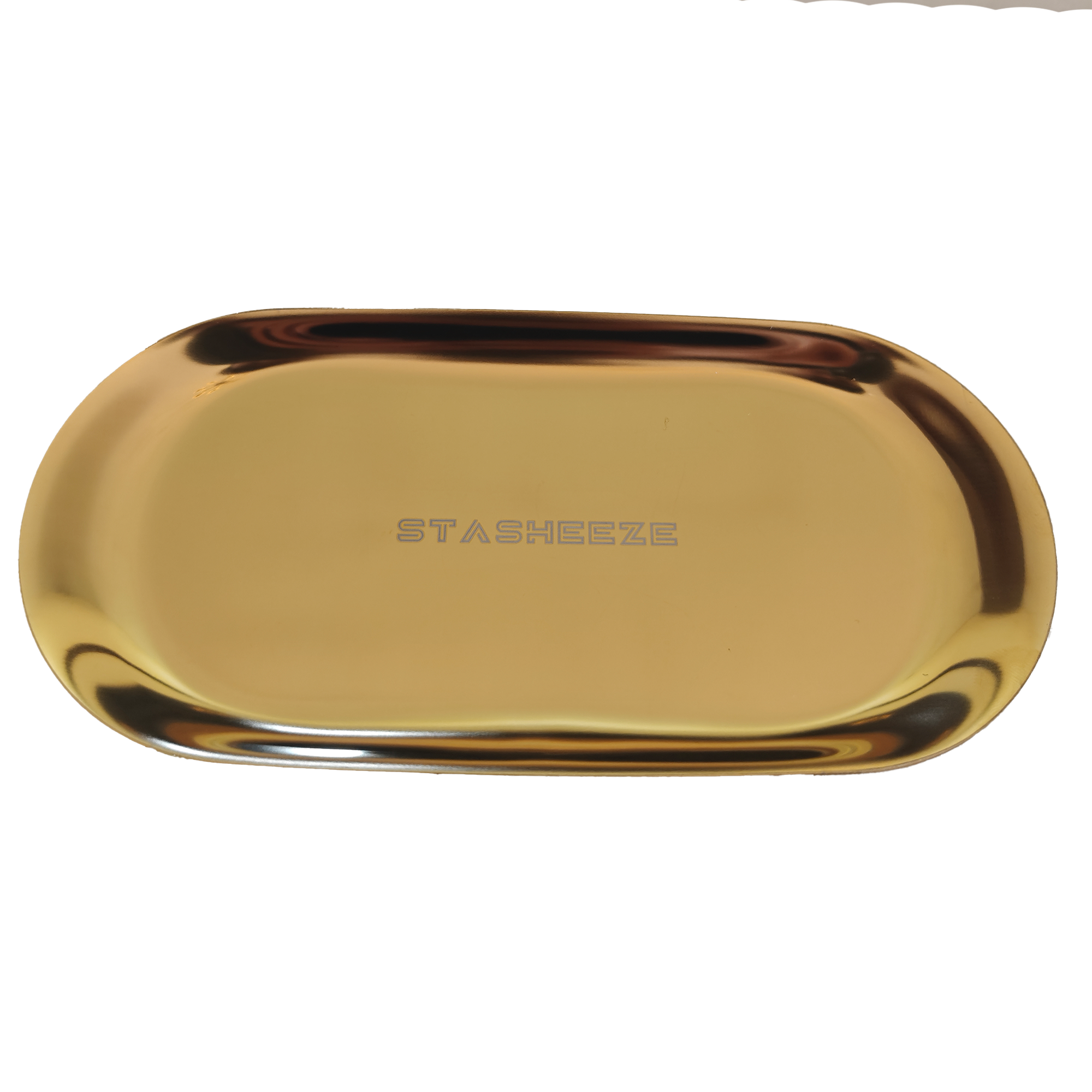 Stasheeze 18x8cm Rolling Tray Small-Medium Size Metal Lasered Engraved Tray. Fits inside a Stasheeze Bag