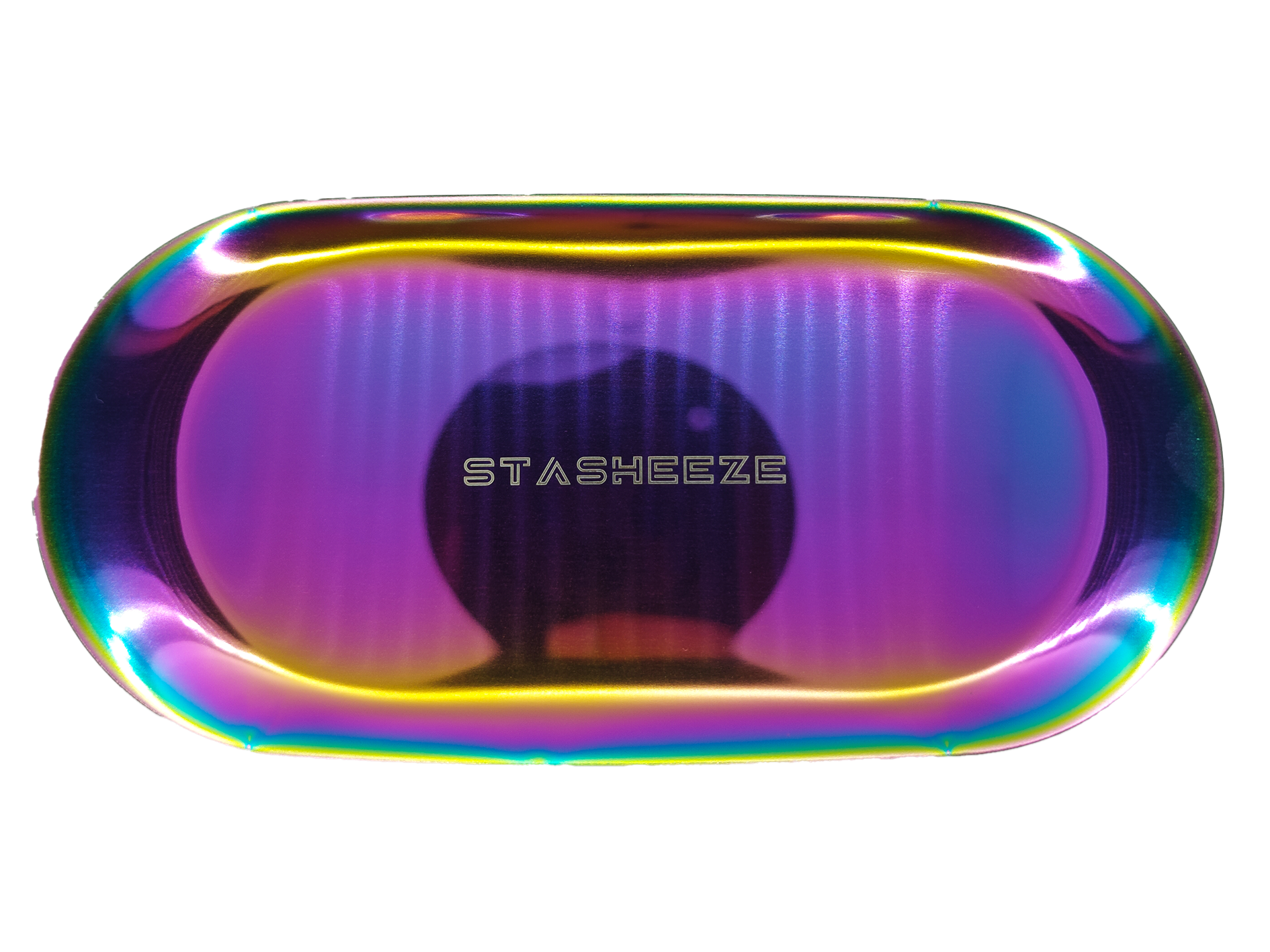 Stasheeze 18x8cm Rolling Tray Small-Medium Size Metal Lasered Engraved Tray. Fits inside a Stasheeze Bag