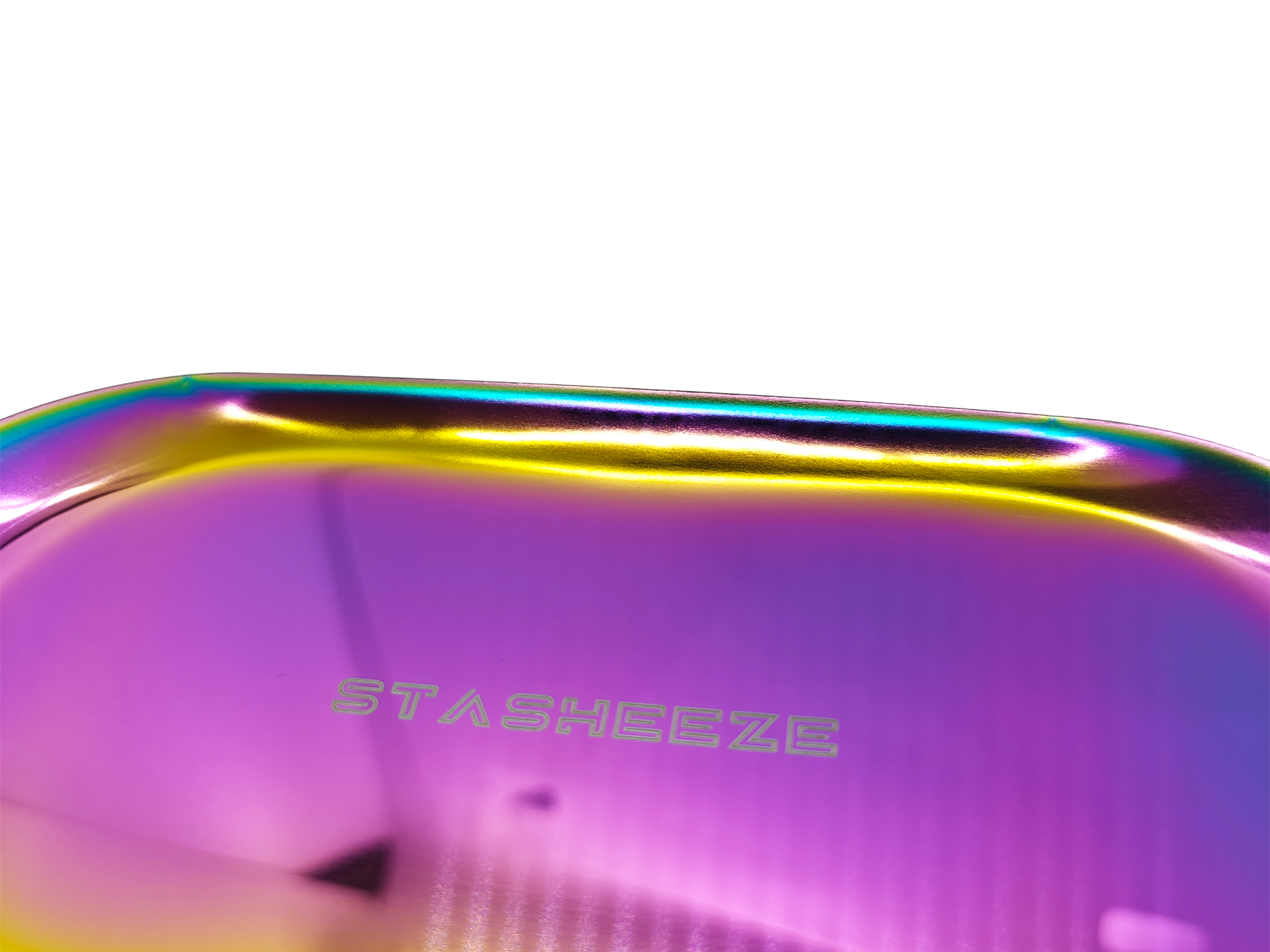 Stasheeze 18x8cm Rolling Tray Small-Medium Size Metal Lasered Engraved Tray. Fits inside a Stasheeze Bag