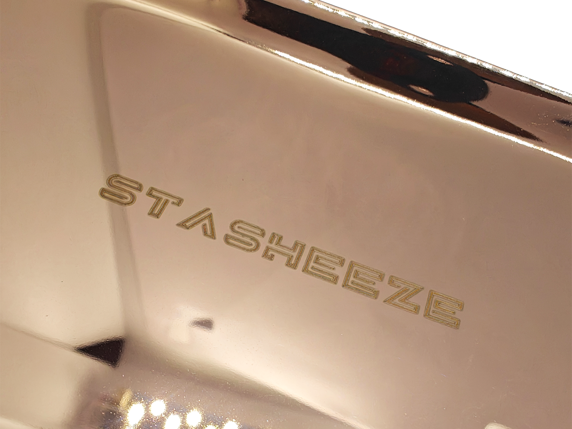 Stasheeze 18x8cm Rolling Tray Small-Medium Size Metal Lasered Engraved Tray. Fits inside a Stasheeze Bag